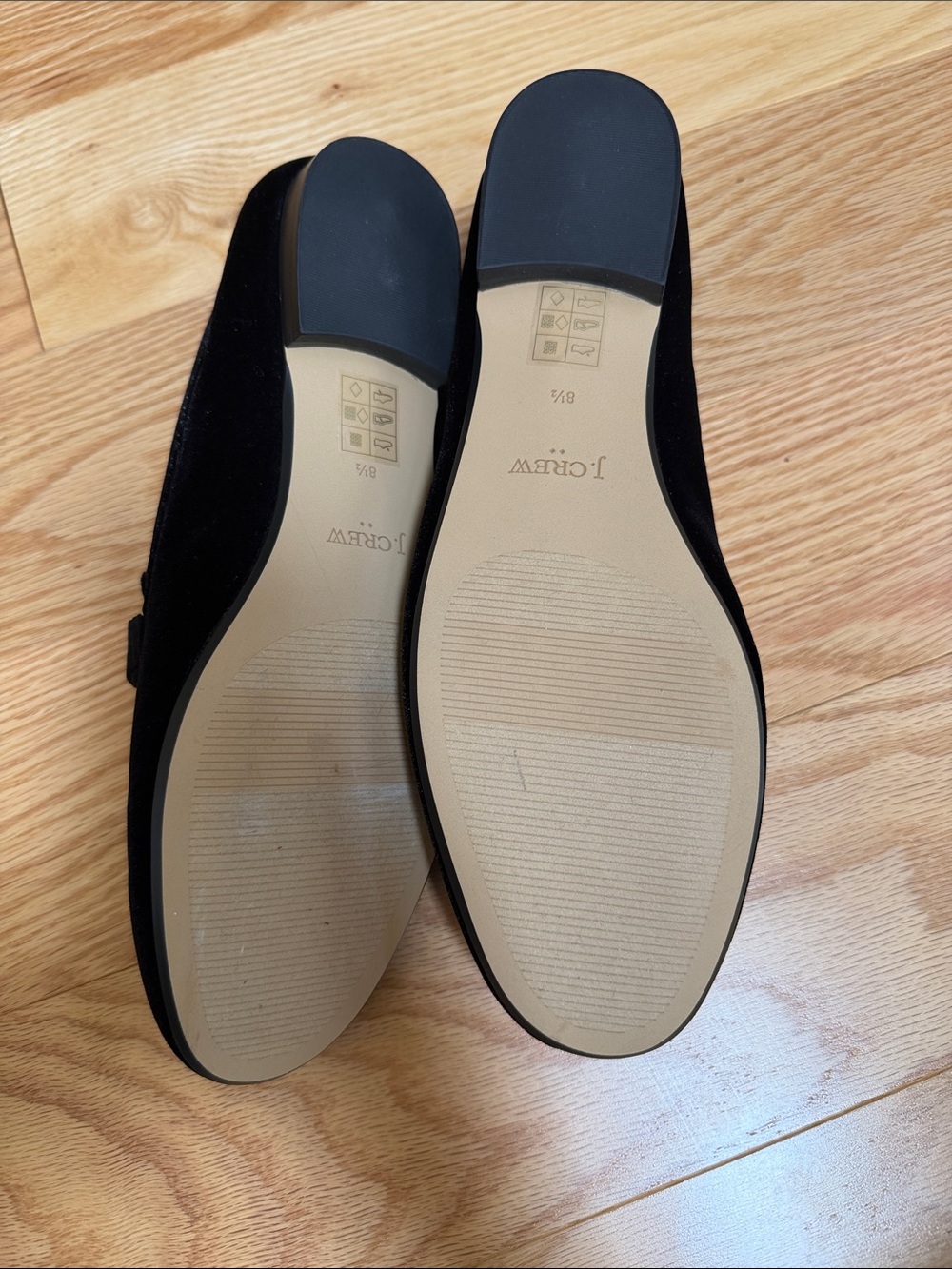 NIB! J.Crew Women’s 8.5 black velvet bit loafers. - Picture 6 of 9